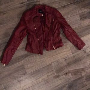Red pleather jacket
